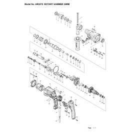 Makita HR 2470 Pnömatik Matkap için Yedek Parça Temini