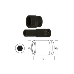 Osaka 3/8 12 Mm Havalı Kısa Lokma