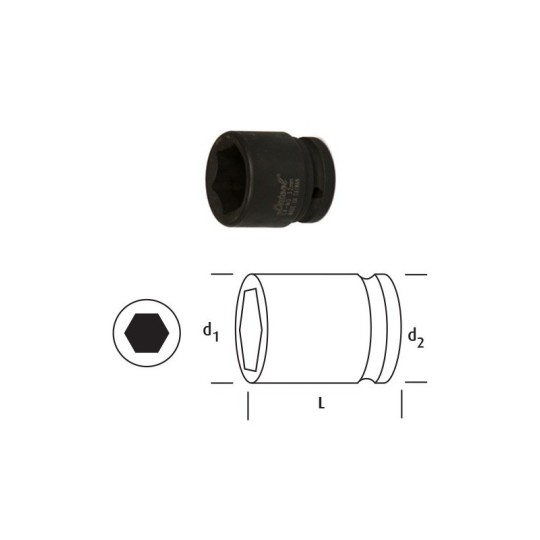 Osaka 1/4 13 Mm Havalı Kısa Lokma