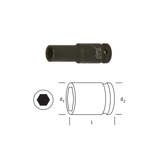 Osaka 1/2 12 Mm Havalı Uzun Lokma 