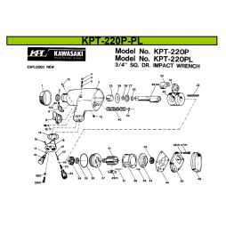 Kawasaki KPT 220P-PL Havalı Somun Sökme Makinesi İçin Yedek Parça Temini