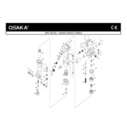Osaka OPC 90102 Havalı Asfalt Kırıcı Makinesi İçin Yedek Parça Temini