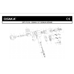 Osaka OPT-P 519 1/2 Somun Sökme Makinesi İçin Yedek Parça Temini