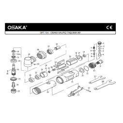 Osaka OPT 124 Havalı Kalıpçı Taşlama Makinesi için Yedek Parça Temini