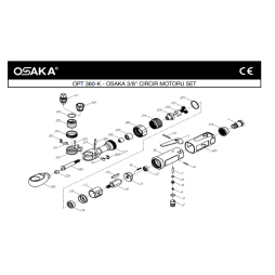 Osaka OPT 360-K Havalı Cırcır Motoru İçin Yedek Parça Temini