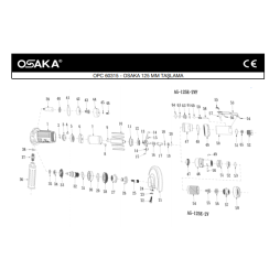 Osaka OPC 60315 125 Mm Havalı Taşlama Makinesi İçin Yedek Parça Temini