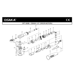 Osaka OPT 650 B Havalı Cırcır Motoru İçin Yedek Parça Temini