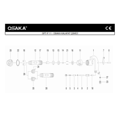 Osaka OPT-P 11 Havalı Kalafat Çekici İçin Yedek Parça Temini