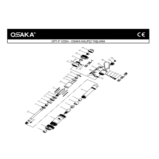 Osaka OPC 122S4 Havalı Kalıpçı Taşlama Makinesi İçin Yedek Parça Temini
