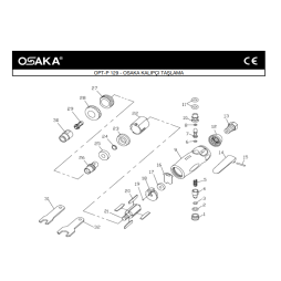 Osaka OPT-P 129 Havalı Kalıpçı Taşlama İçin Yedek Parça Temini