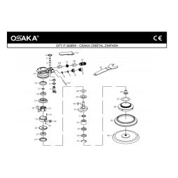 Osaka OPT-P 309 BW Havalı Orbital Zımpara Makinesi İçin Yedek Parça Temini