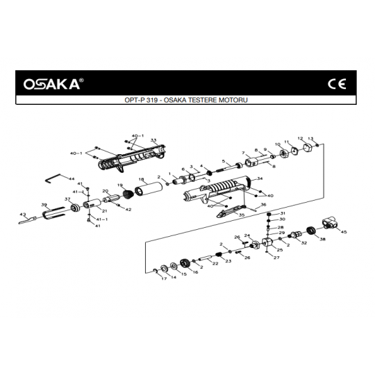 Osaka OPT-P 319 Havalı Testere Motoru İçin Yedek Parça Temini