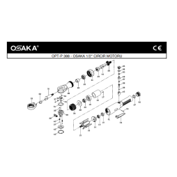 Osaka OPT-P 388 Havalı Cırcır Motoru İçin Yedek Parça Temini