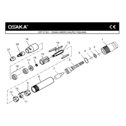 Osaka OPT-P 501 Havalı Mikro Kalıpçı Taşlama Makinesi İçin Yedek Parça Temini