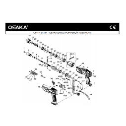 Osaka OPT-P 5170 R Şarjlı Pop Perçin Makinesi İçin Yedek Parça Temini