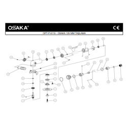 Osaka OPT-P 6115 Havalı 125 Mm Taşlama Makinesi İçin Yedek Parça Temini
