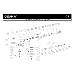 Osaka OPT-P 6180 180 Mm Havalı Taşlama Makinesi İçin Yedek Parça Temini