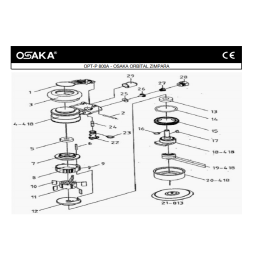 Osaka OPT-P 800 A Havalı Orbital Zımpara İçin Yedek Parça Temini