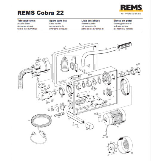 REMS Cobra 22 (172010 R220) İçin Yedek Parça Temini