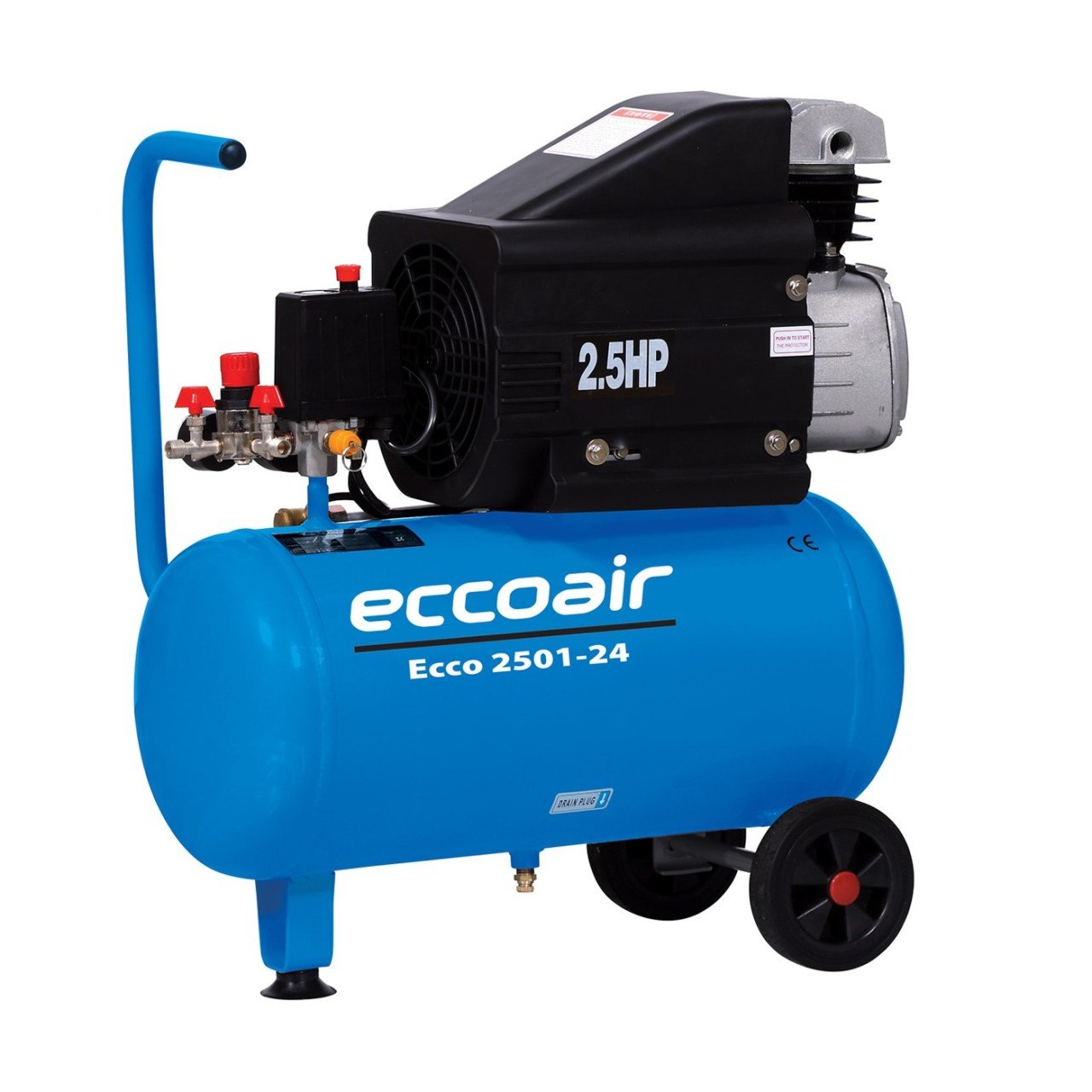 Ecco Air 24 LİTRE 2,5 HP Pistonlu Kompresör